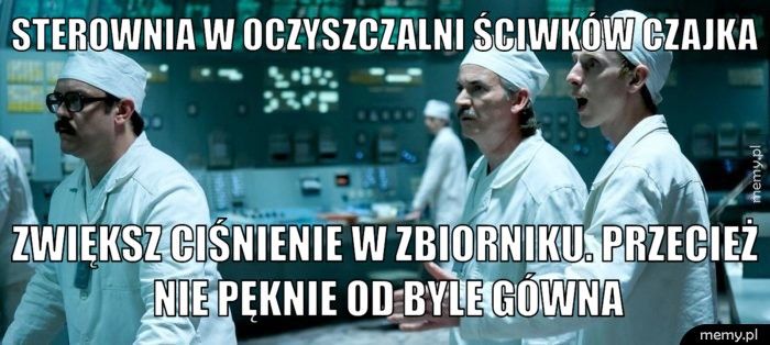 Sterownia w oczyszczalni ściwków Czajka Zwiększ ciśnienie w zbiorniku. Przecież nie pęknie od byle gówna