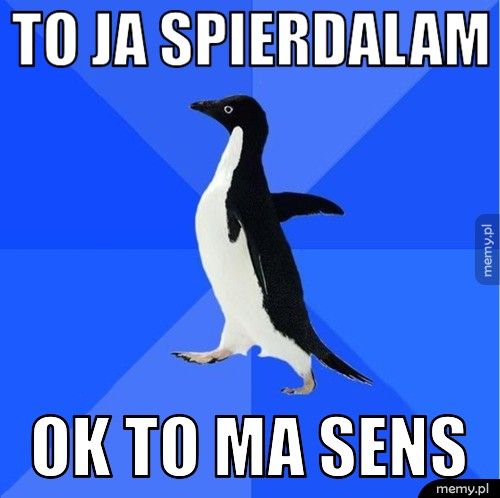 to ja spierdalam ok to ma sens