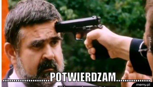  ......................potwierdzam................