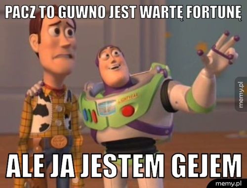 pacz to guwno jest wartę fortunę ale ja jestem gejem