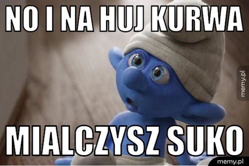 no i na huj kurwa mialczysz suko 