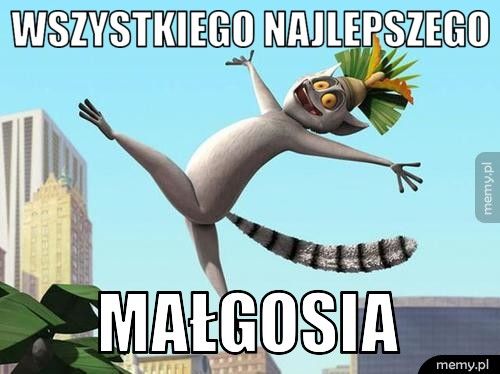 WSZYSTKIEGO NAJLEPSZEGO  MAŁGOSIA 