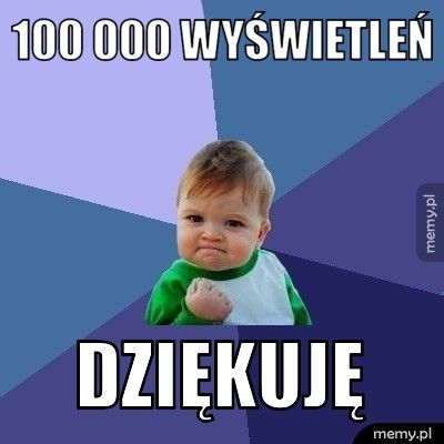 100 000 wyświetleń Dziękuję