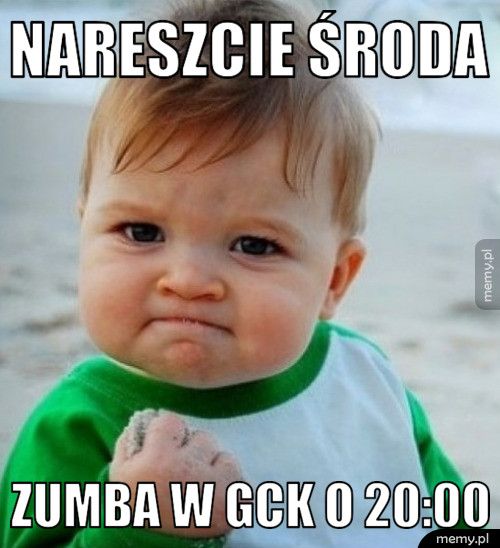Nareszcie środa ZUMBA w GCK o 20:00