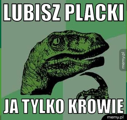 Lubisz placki Ja tylko krowie