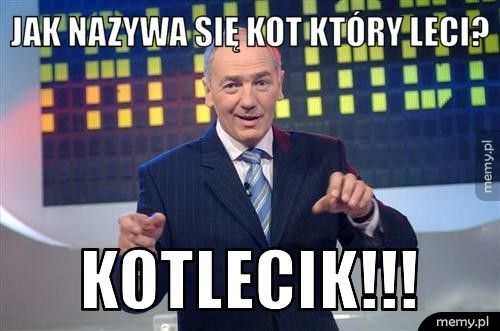 Jak nazywa się kot który leci? Kotlecik!!!