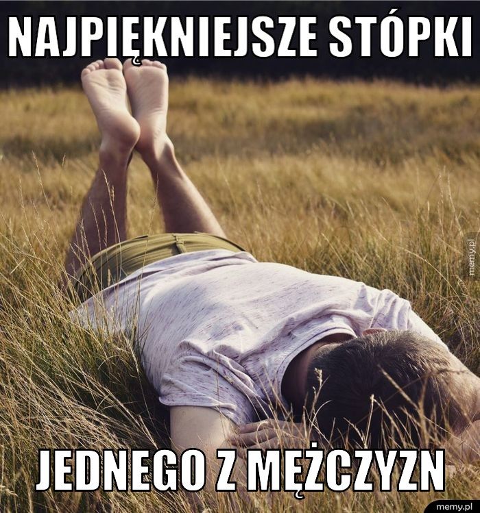 Najpiękniejsze stópki jednego z mężczyzn