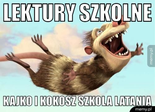 lektury szkolne kajko i kokosz szkola latania