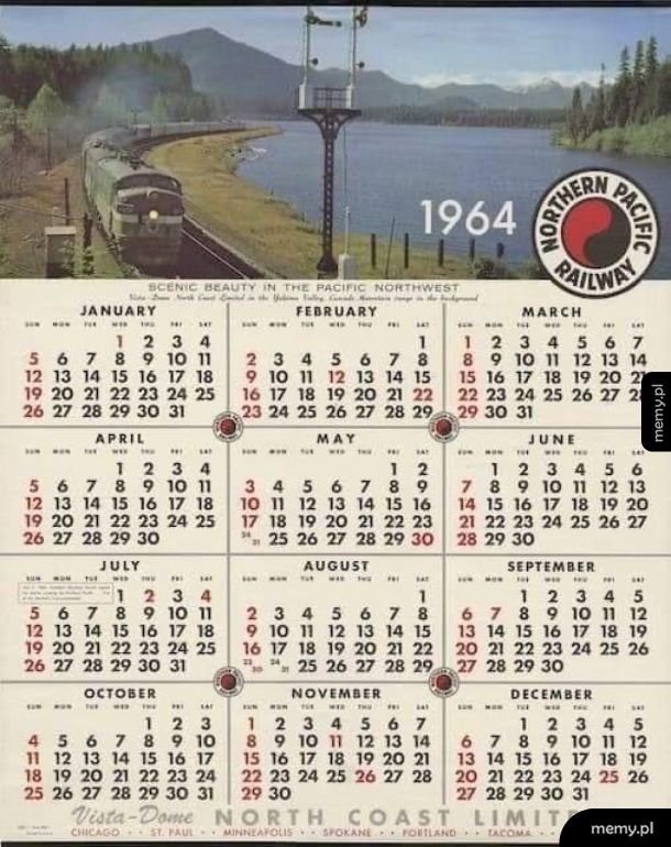 W 2020 roku możesz używać kalendarza z '64.