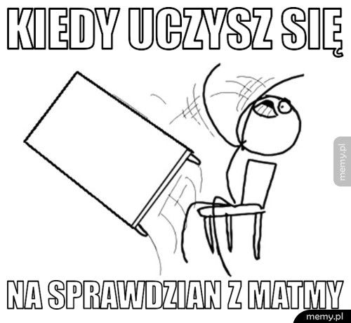 kiedy uczysz się  na sprawdzian z matmy