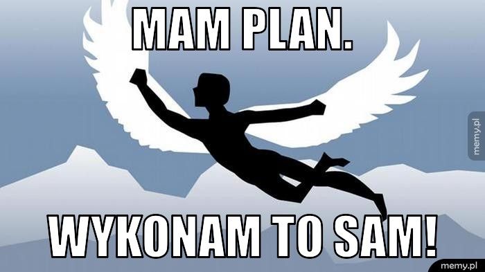 Mam plan. Wykonam to sam!