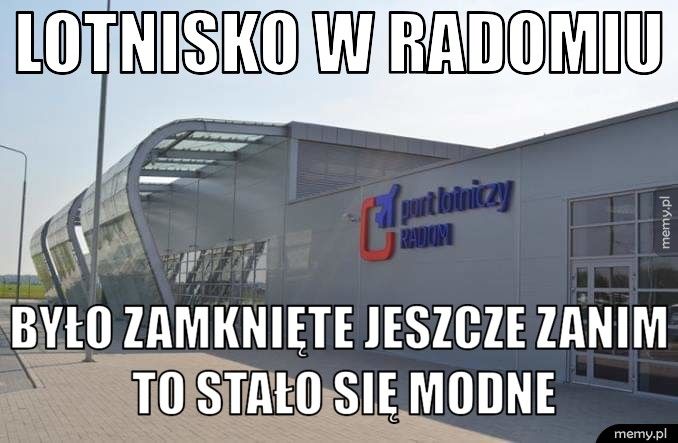 Lotnisko w radomiu Było zamknięte jeszcze zanim to stało się modne