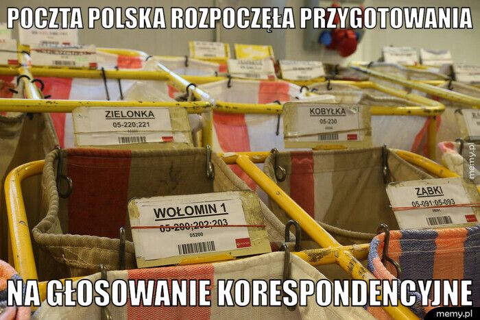 Poczta polska rozpoczęła przygotowania  Na głosowanie korespondencyjne