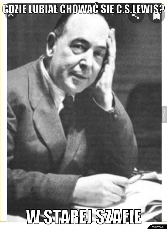 Gdzie lubiał chować się C.S.Lewis? W starej szafie