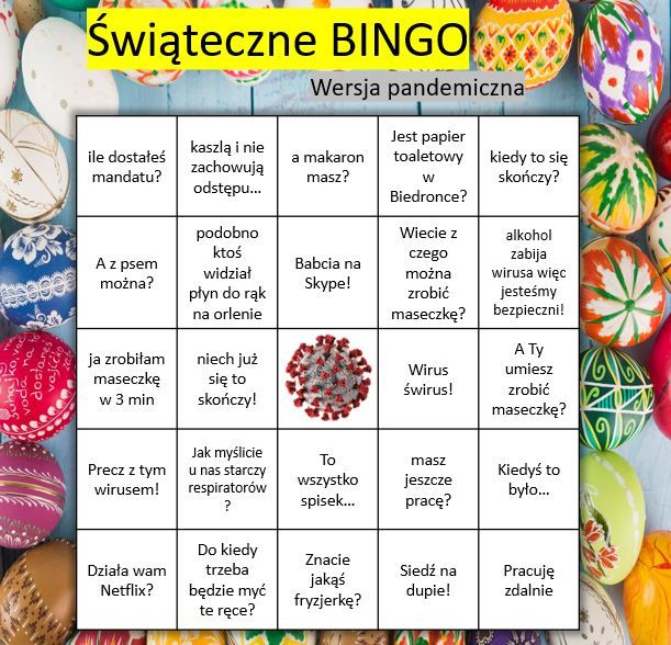 Wielkanocne Bingo
