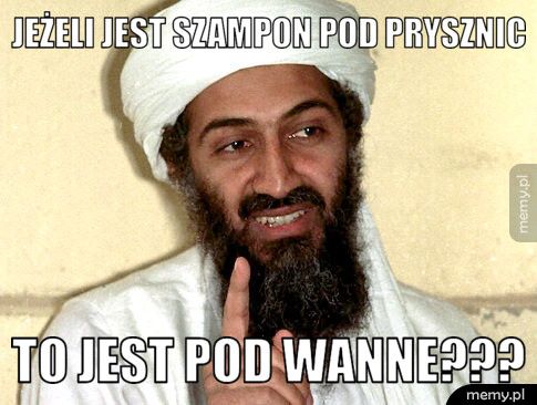 jeżeli jest szampon pod prysznic to jest pod wanne???