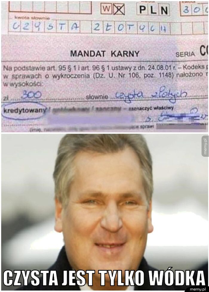  czysta jest tylko wódka
