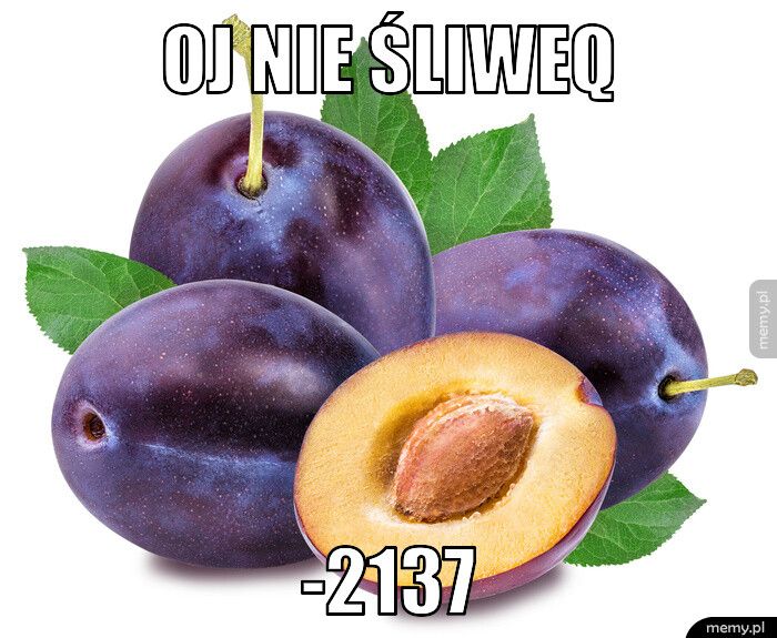 Oj nie Śliweq  -2137