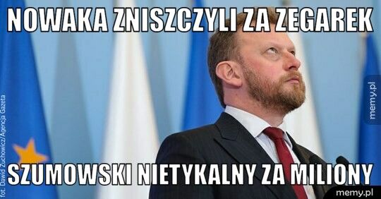 nowaka zniszczyli za zegarek szumowski nietykalny za miliony