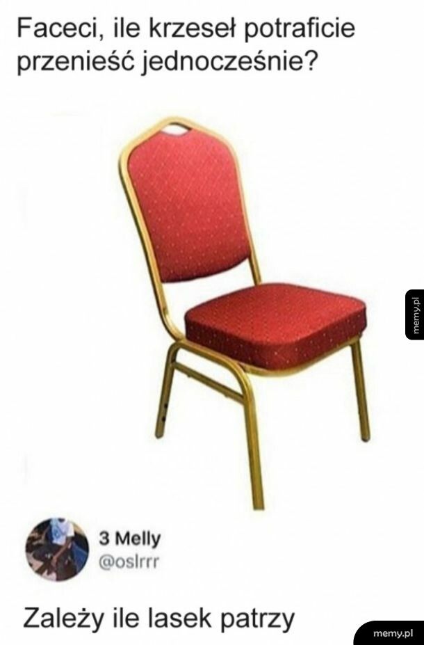 Noszenie krzeseł