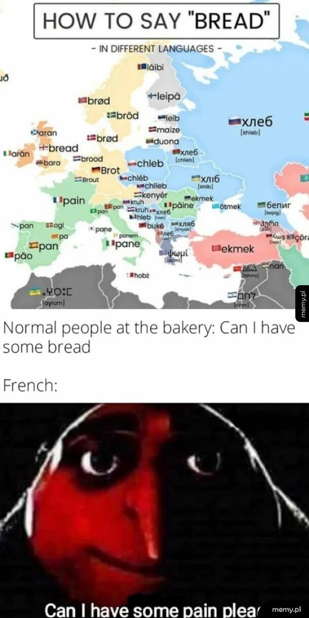 Chleb w różnych językach