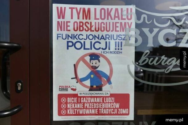 Policjanci w Toruniu na byczego burgera liczyć nie mogą...