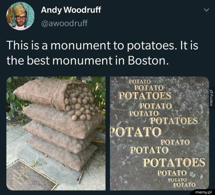 Rzeźba z ziemniaków