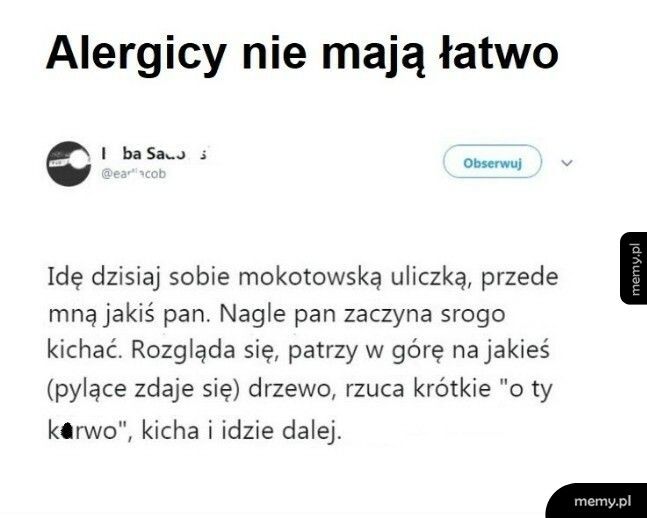 Z życia alergika