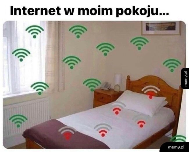 Internet w pokoju