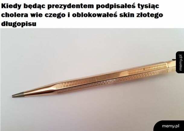 Złoty długopis