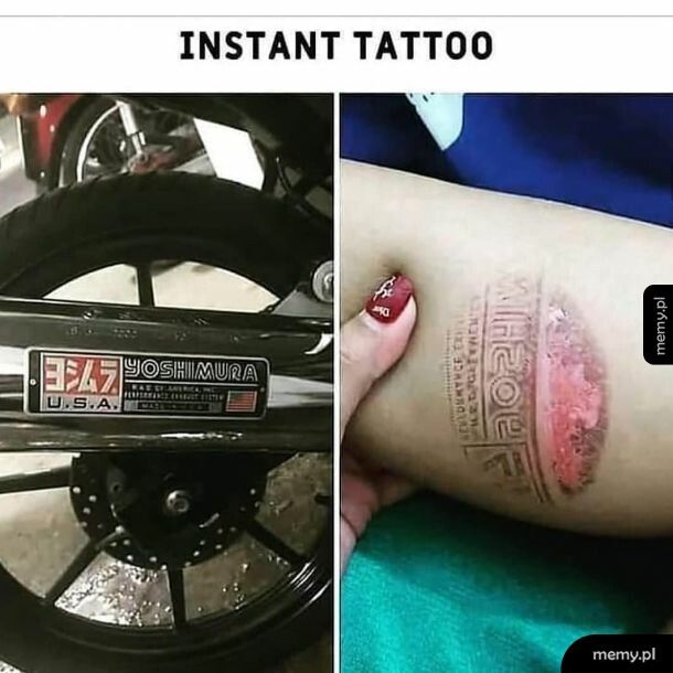 Tatuaż permanentny nakładany na gorąco