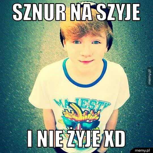 SZNUR NA SZYJE I NIE ŻYJE XD