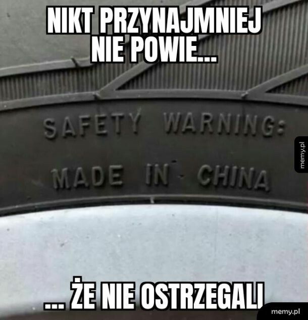 Safety warning