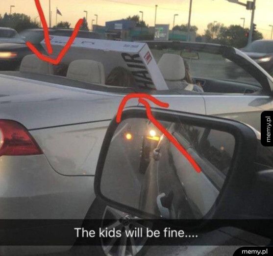 Kiedy madka pakuje dzieci do auta
