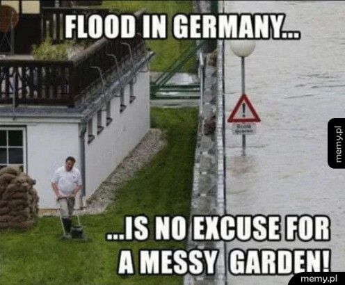 Powódź to nie jest wymówka, ogród musi być zadbany