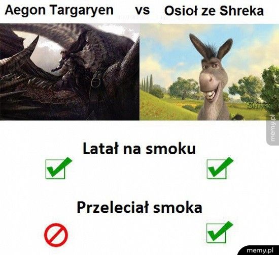 Targaryen vs Osioł
