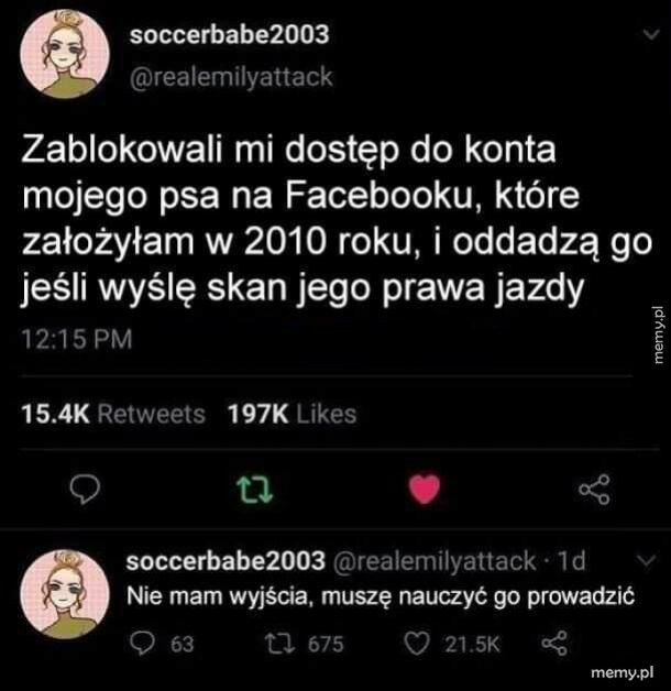 Zablokowany Facebook