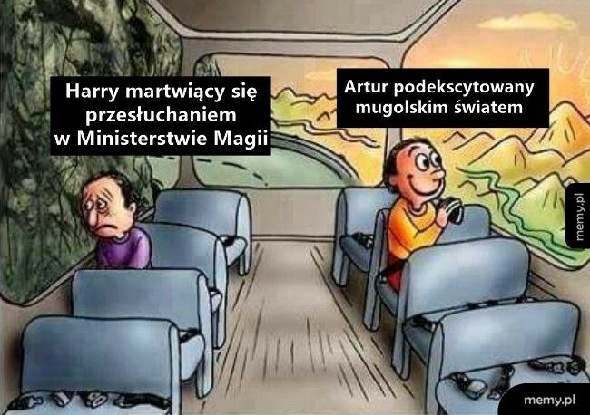 Harry i Artur w drodze do Ministerstwa Magii