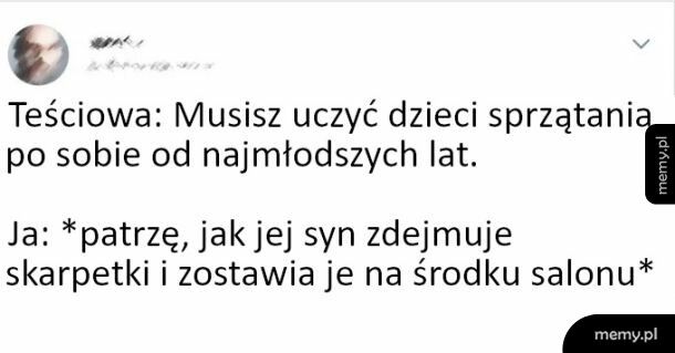 Trzeba uczyć porządku od małego