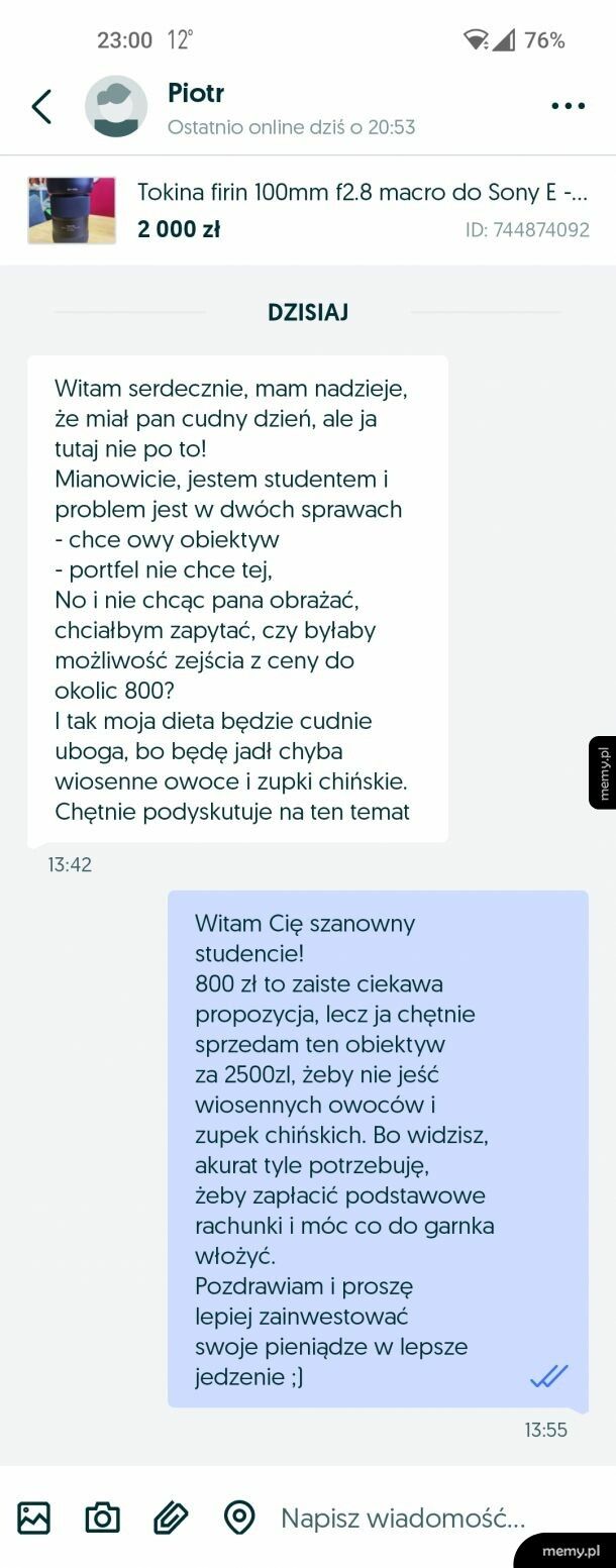 Wiosenne owoce i zupki chińskie