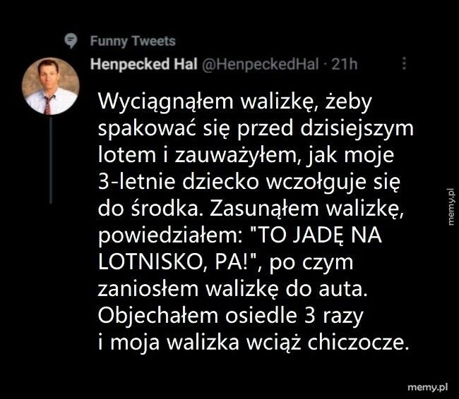 Dziecko w walizce