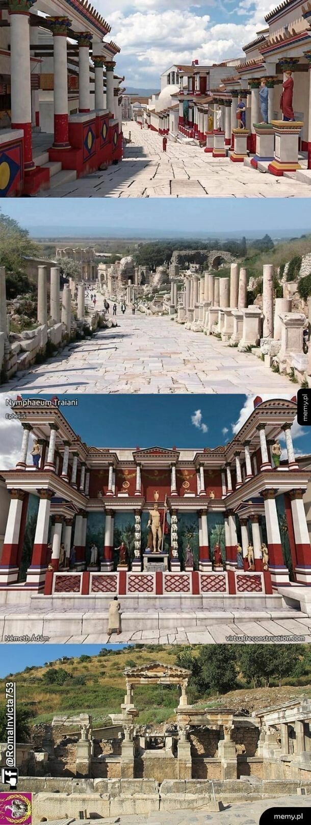 Rekonstrukcje budynków w Efezie