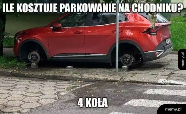 Parkowanie na chodniku