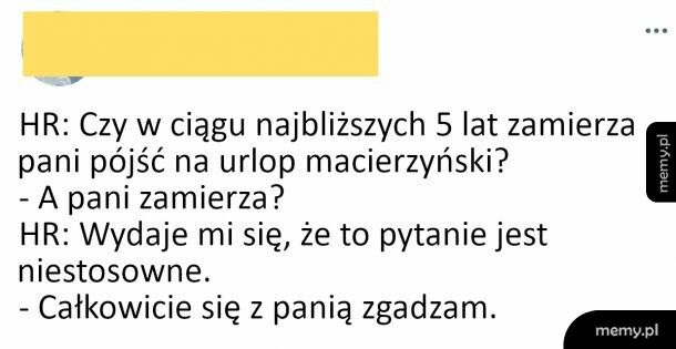 Pytanie nie na miejscu