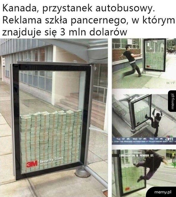 Reklama szkła pancernego