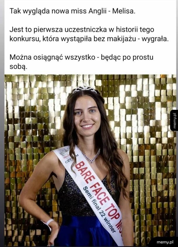 Mam nadzieję że ta sytuacja spowoduje że będzie więcej takich kobiet podczas wyborów miss.. Gratulacje