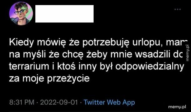 Potrzebuję urlopu