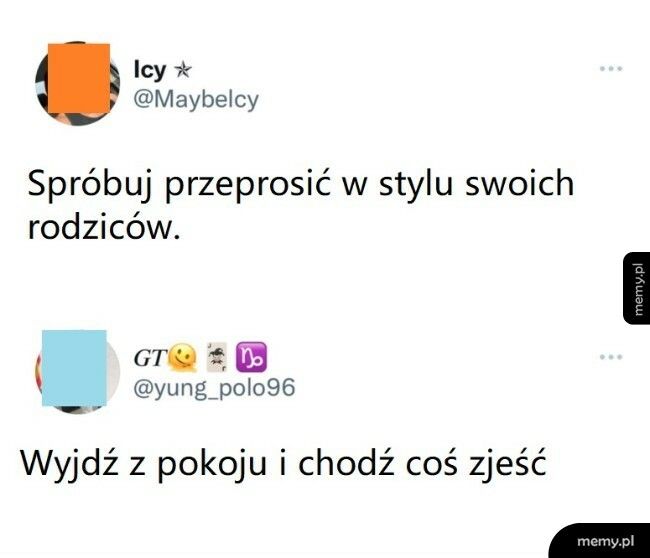 Przeprosiny w stylu rodziców