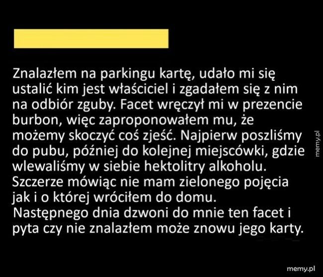 Znaleziona karta