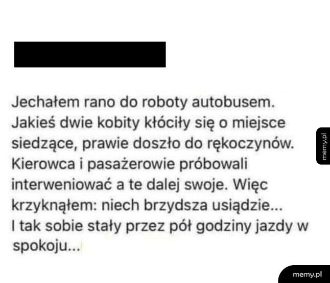 Kłótnia w autobusie